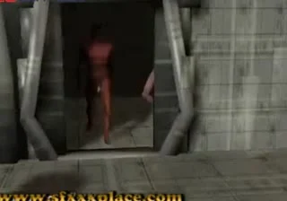 Black villain is destroying a white submissive woman
