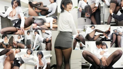 NYH-217 I was tempted by the plump ass of my cheeky co-worker, so I ripped her black pantyhose and did it in the office! / Konno Hikaru